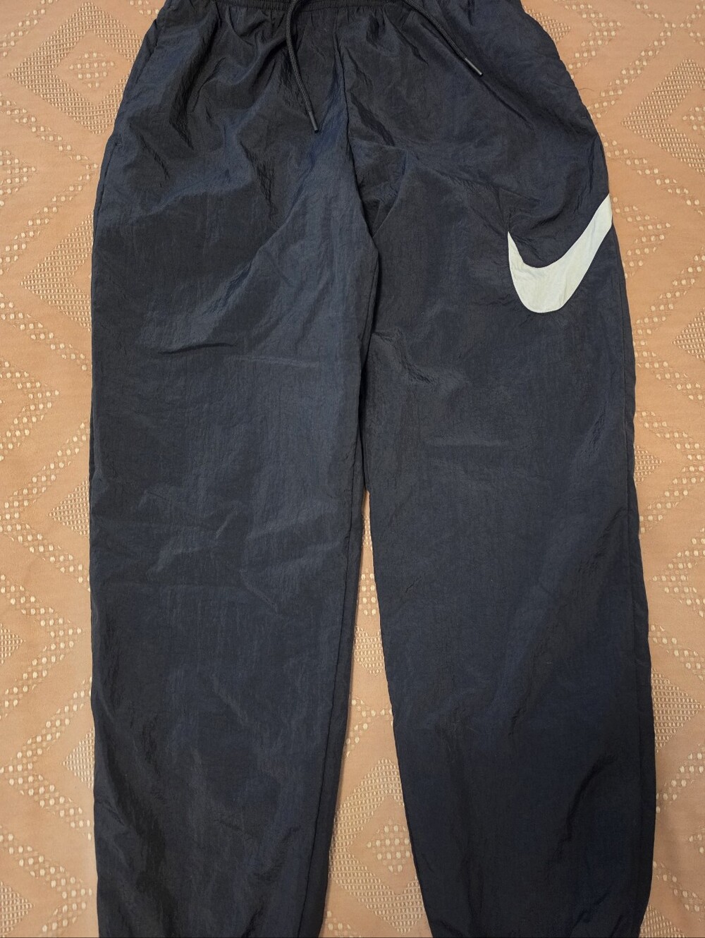 Nike Black Joggers with White Swoosh